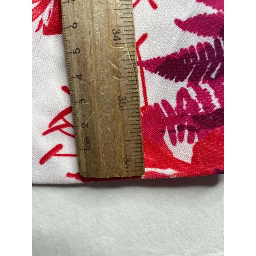 New Mario Serrani Floral‎ Print Sleeveless Dress size 4 Red/White